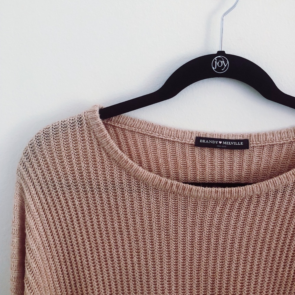 pink brandy melville sweater!